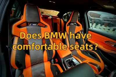A BMW tem assentos confortáveis