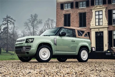 Land Rover Defender conversível modificado